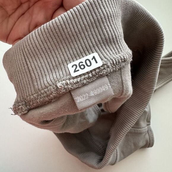 ONER Active Small Sports Bra Clay Gray Bralette LOGO Racerback Classic Lounge - Picture 6 of 6